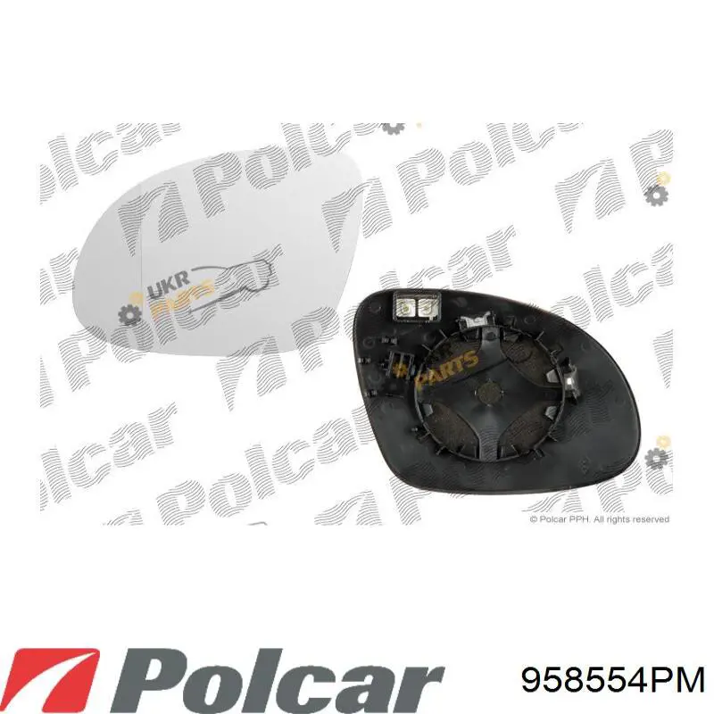 958554PM Polcar Накладка зеркала заднего вида, левая
