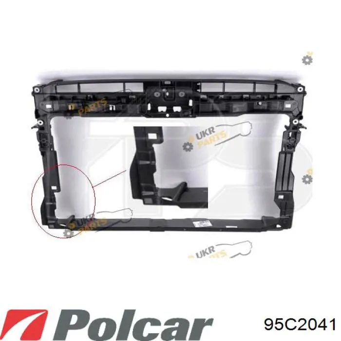 5G0805588L Market (OEM) suporte do radiador montado (painel de montagem de fixação das luzes)