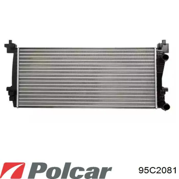 Radiador refrigeración del motor 95C2081 Polcar