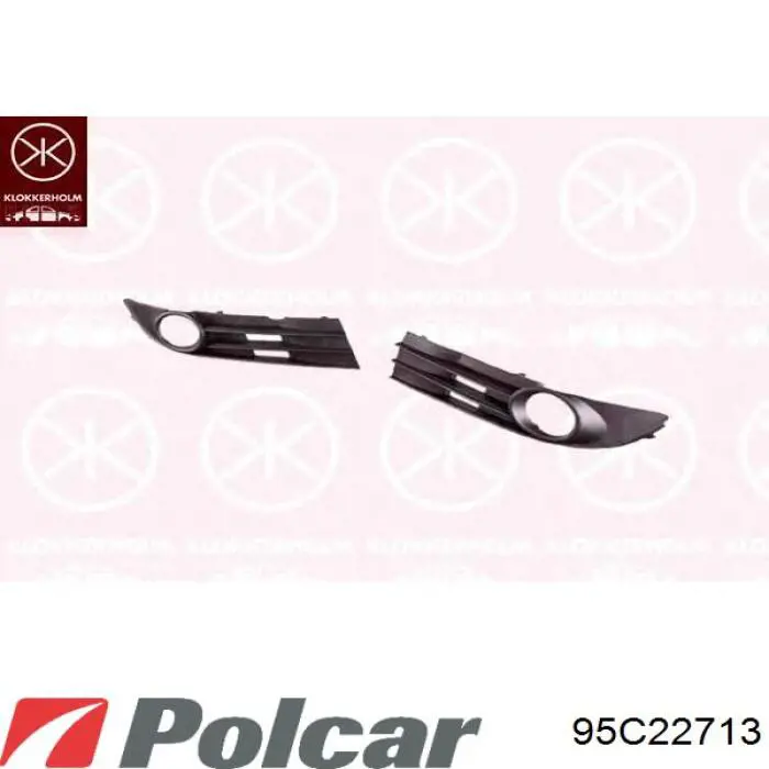 Решетка бампера переднего левая PVW99174GAL Signeda