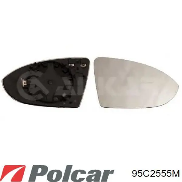 Стекло зеркала заднего вида, правого Polcar 95C2555M цена, от 9.34 USD