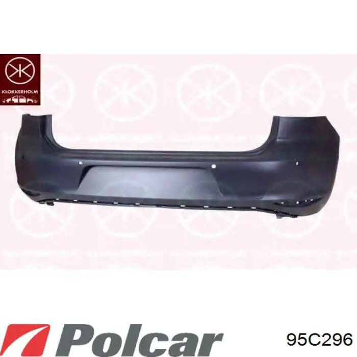 Бампер задний 95C296 Polcar