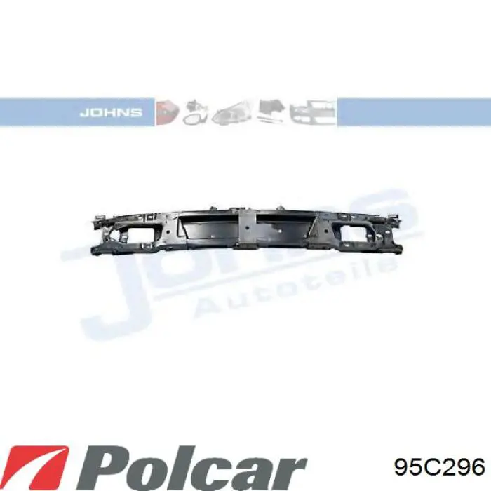 Задний бампер 95C296 Polcar