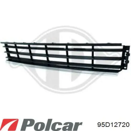 95D12720 Polcar Центральная решетка переднего бампера