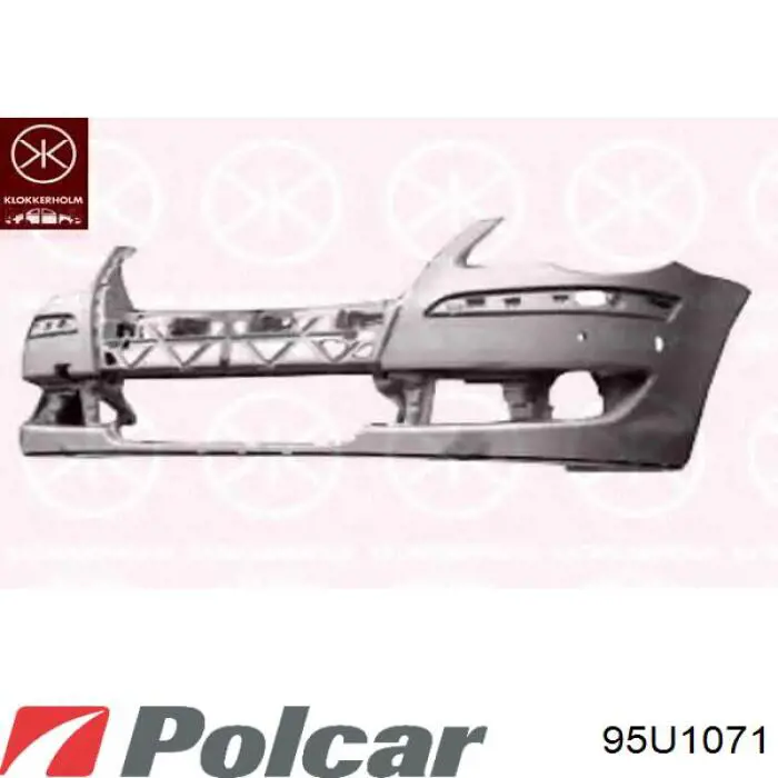 95U1071 Polcar Бампер передний в сборе