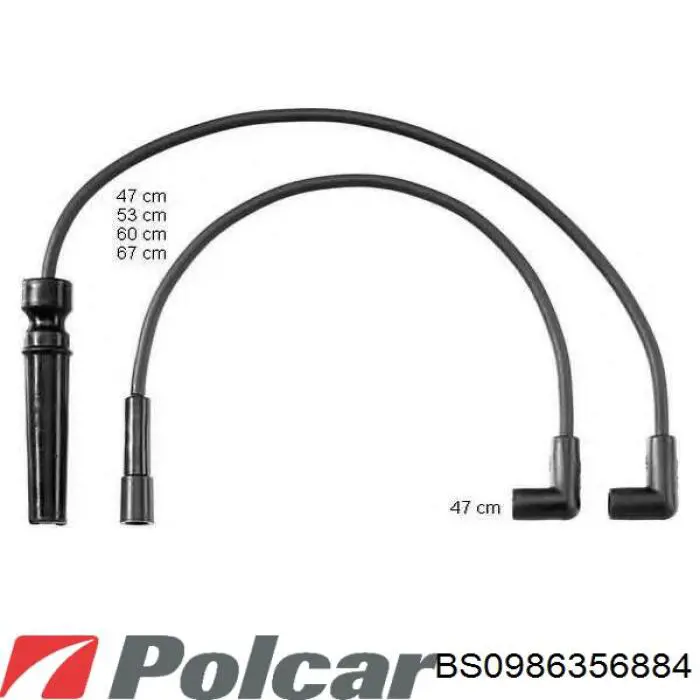 BS0986356884 Polcar высоковольтные провода