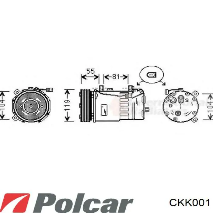 Прижимная пластина компрессора Polcar CKK004