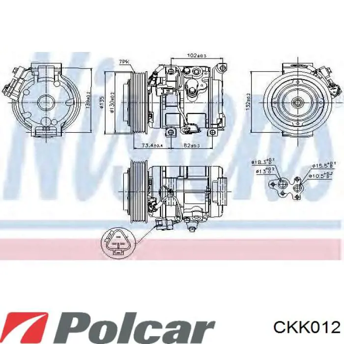 Компрессор кондиционера 4472203932 Denso