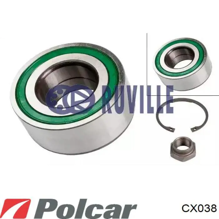 CX038 Polcar подшипник ступицы передней
