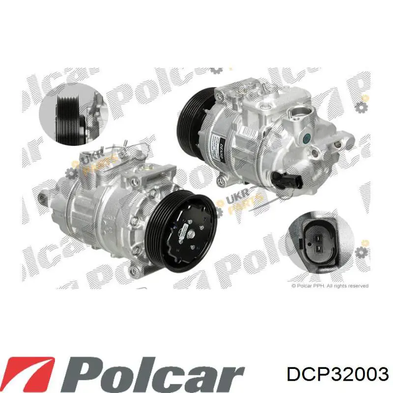 Компрессор кондиционера DCP32003 Polcar