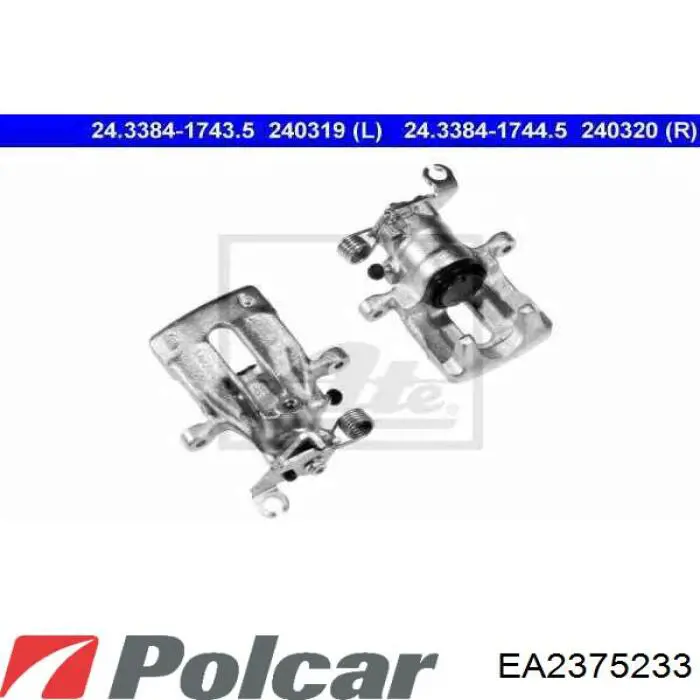 Суппорт тормозной задний левый EA2375233 Polcar