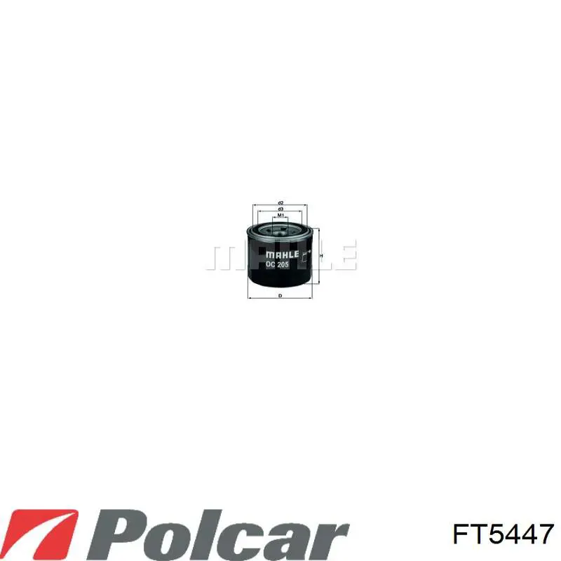 FT5447 Polcar масляный фильтр