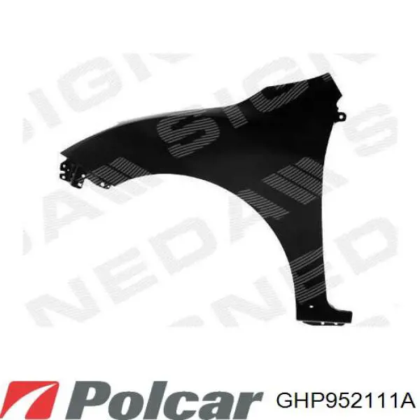 Крыло переднее правое 45D102 Polcar