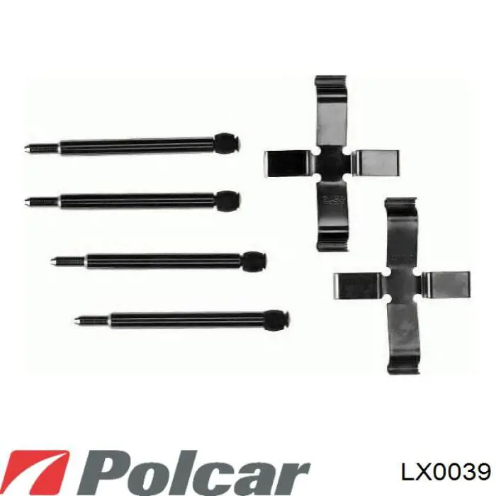 LX0039 Polcar Ремкомплект торм. колодок