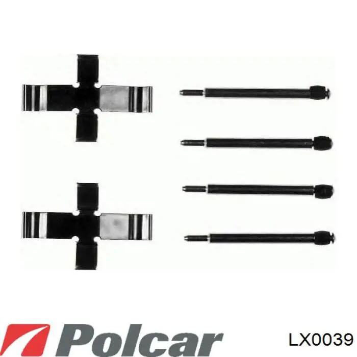 Ремкомплект тормозных колодок Polcar LX0039 цена, от 4.15 USD