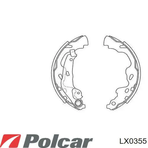LX0355 Polcar ремкомплект суппорта тормозного переднего