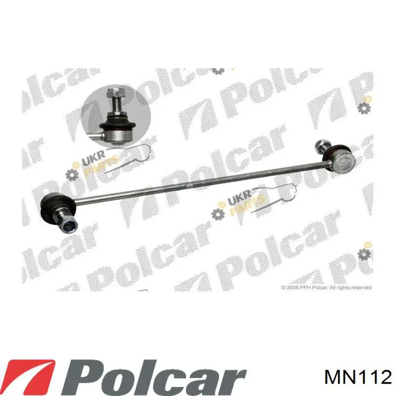 Тяга переднего стабилизатора Polcar MN112 цена, от 9.69 USD