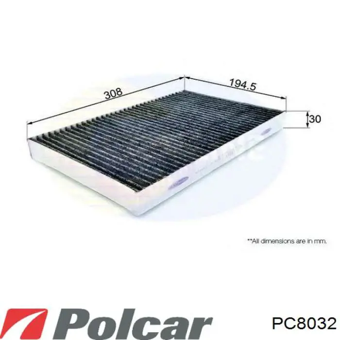 Фильтр воздушный отопителя Polcar PC8032 цена, от 6.48 USD