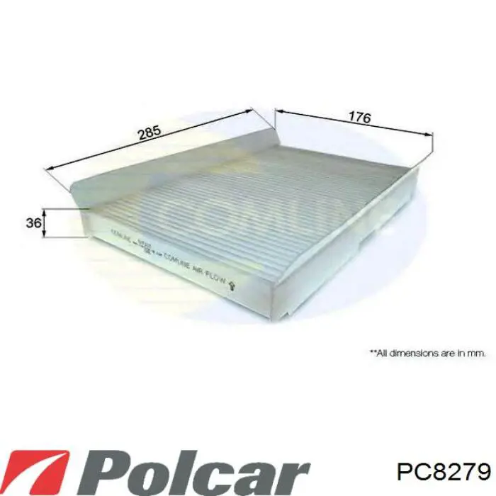 Фильтр салона PC8279 Polcar