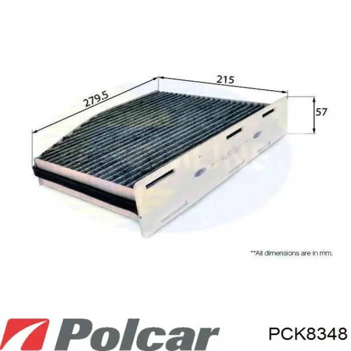 PCK8348 Polcar Внутрисалонный фильтр