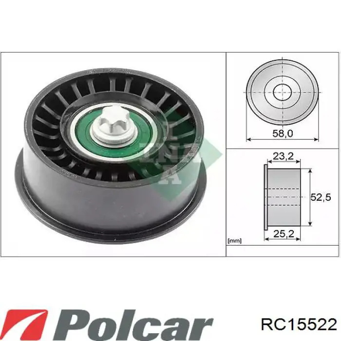 RC155-22 Polcar ролик ремня грм паразитный