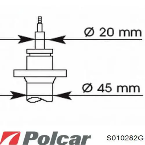 S010282G Polcar Стойка передняя