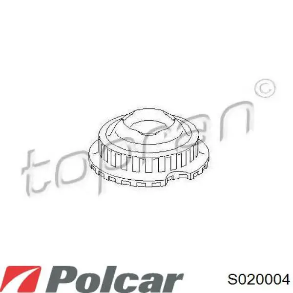 S020004 Polcar Подушка амортизатора переднего