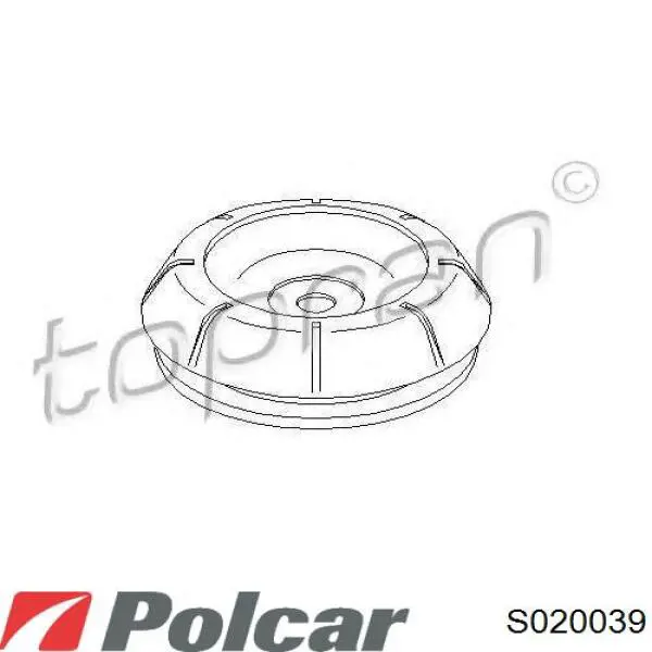 Опора стойки амортизатора переднего Polcar S020039 цена, от 8.96 USD