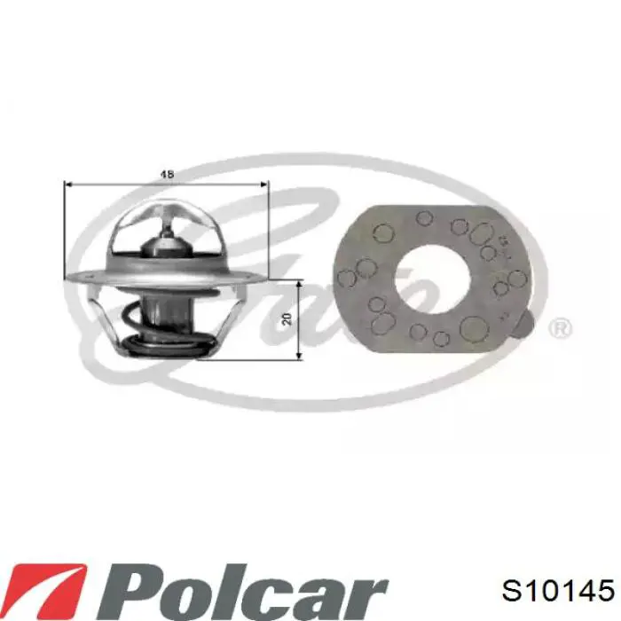 Помпа охлаждения Polcar S10145 цена, от 18.66 USD