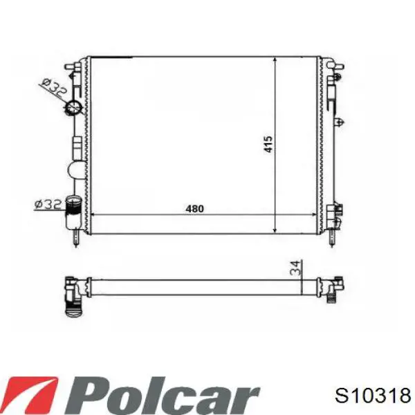 S10318 Polcar Насос водяной