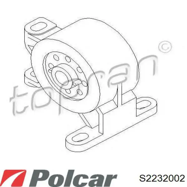 S2232002 Polcar Задняя подушка двигателя