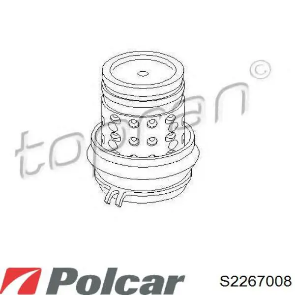 S2267008 Polcar подушка (опора двигателя передняя)