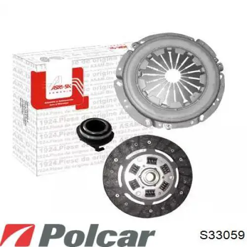 Купить S33059 Polcar Комплект сцепления (диск, корзина, подшипник)