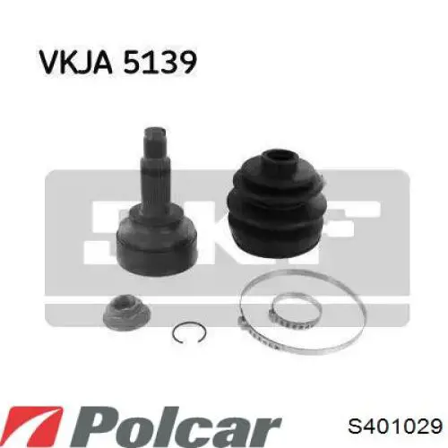 ШРУС наружный передний S401029 Polcar