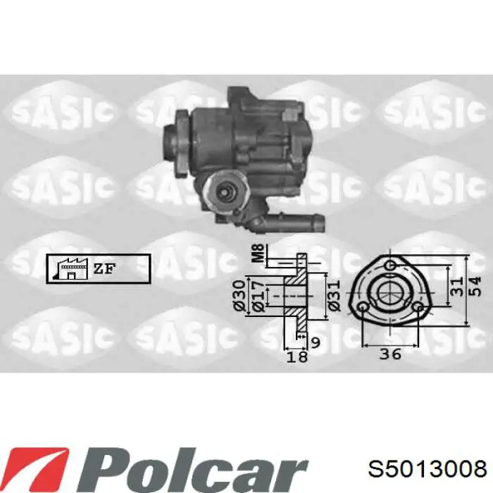 Насос ГУР S5013008 Polcar