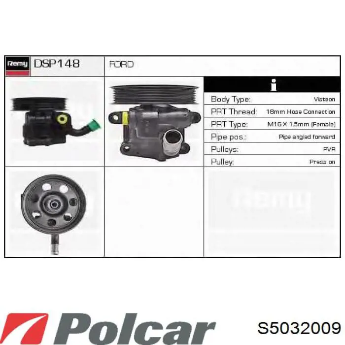 Насос ГУР S5032009 Polcar