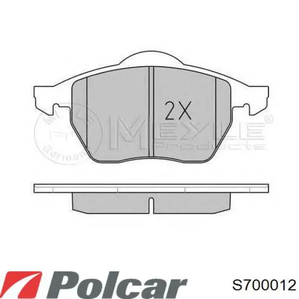 Колодки Polcar S700012 цена, от 22.37 USD