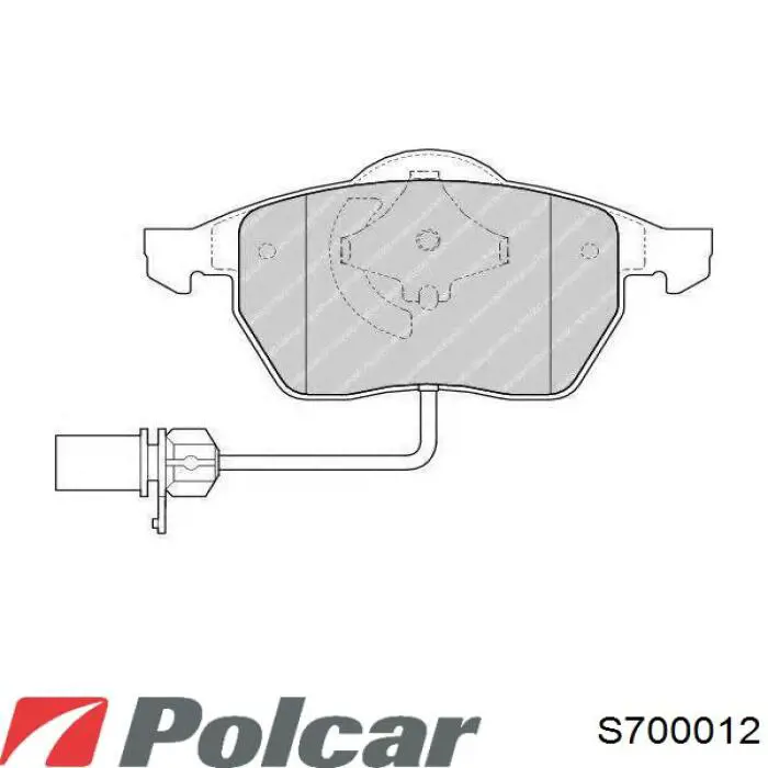S700012 Polcar Колодки передние
