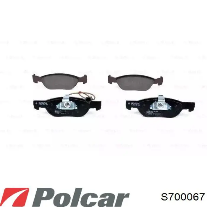 Передние тормозные колодки S700067 Polcar