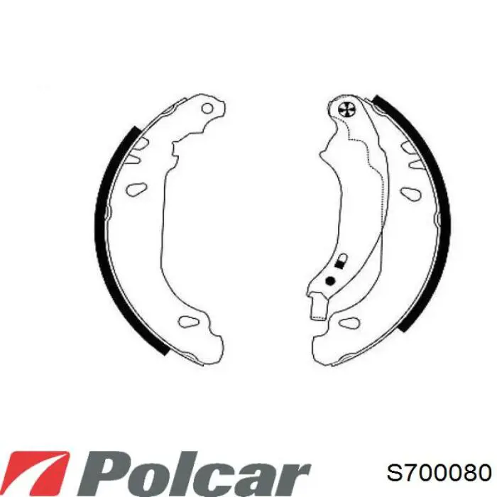 Передние тормозные колодки S700080 Polcar