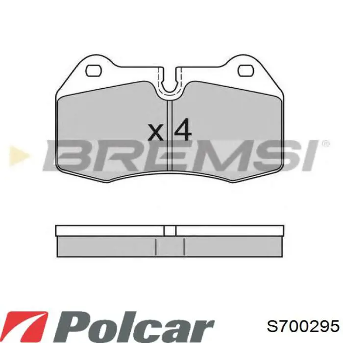 Передние тормозные колодки S700295 Polcar