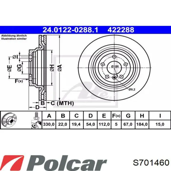 Колодки Polcar S701460 цена, от 10.49 USD