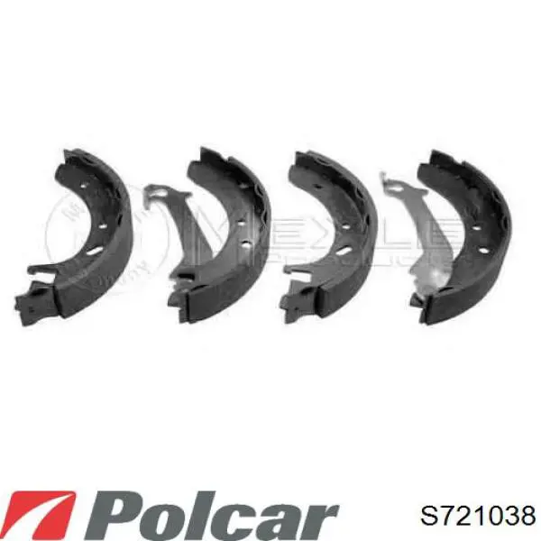 Колодки тормозные задние барабанные POLCAR S721038