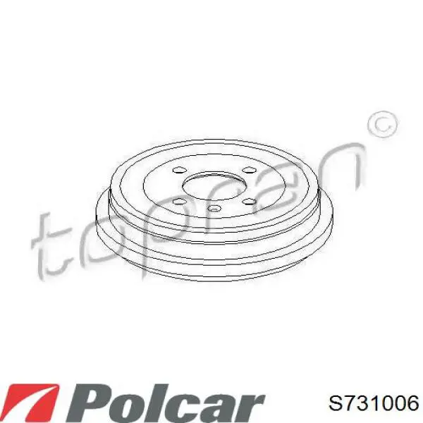S731006 Polcar Тормозной барабан