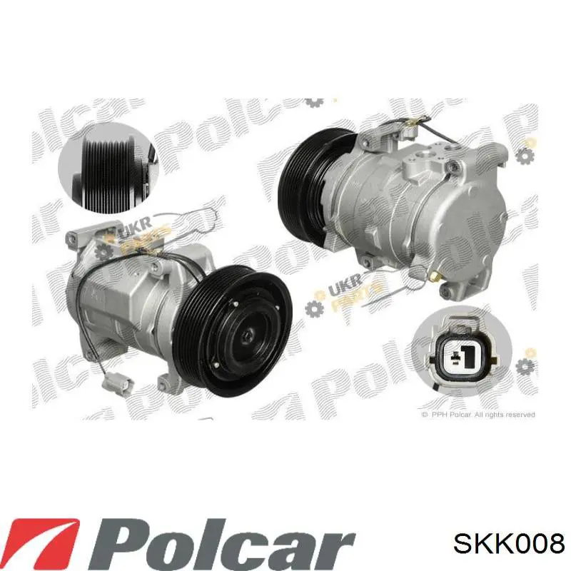 SKK008 Polcar компрессор кондиционера