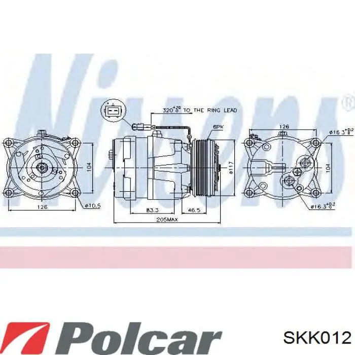 SKK012 Polcar Компрессор хладагента
