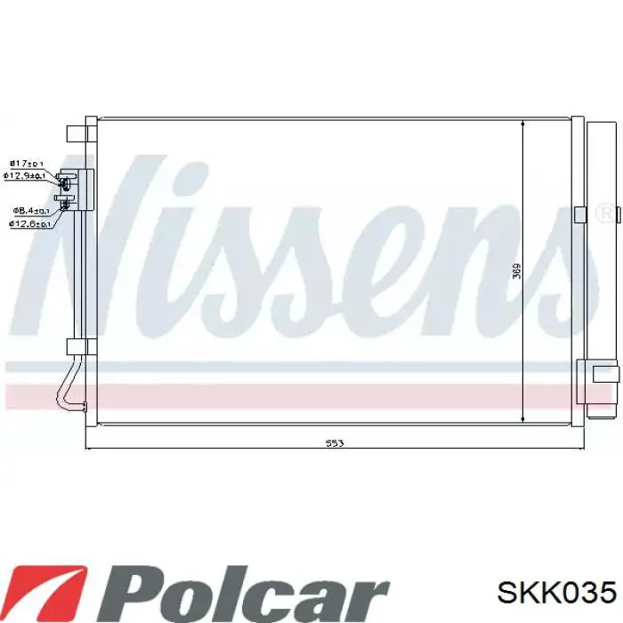 Компрессор кондиционера SKK035 Polcar