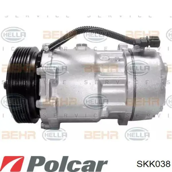 Компрессор кондиционера SKK038 Polcar