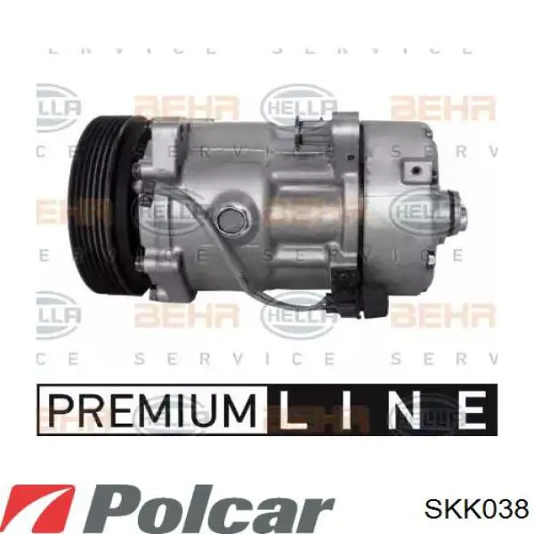 Компрессор кондиционера SKK038 Polcar