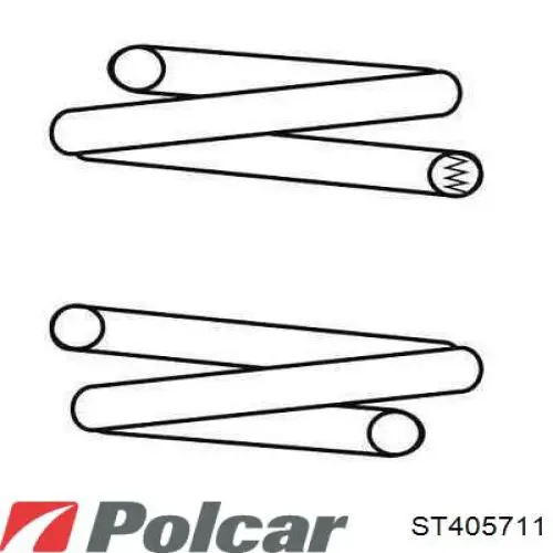 Пружина амортизатора передняя Polcar ST405711 цена, от 21.04 USD